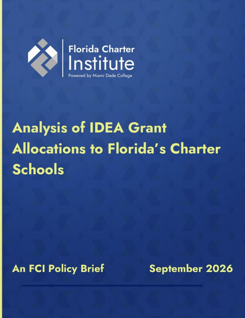 Cover: Analysis of IDEA Grant Allocations to Florida's Charter Schools